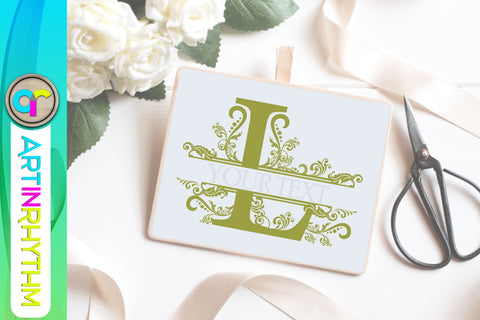 letter l, l monogram, split monogram svg SVG Artinrhythm shop 