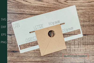 Letter mailing template CANADA | Slot of doom SVG Cut file SVG Burgess Family Design 