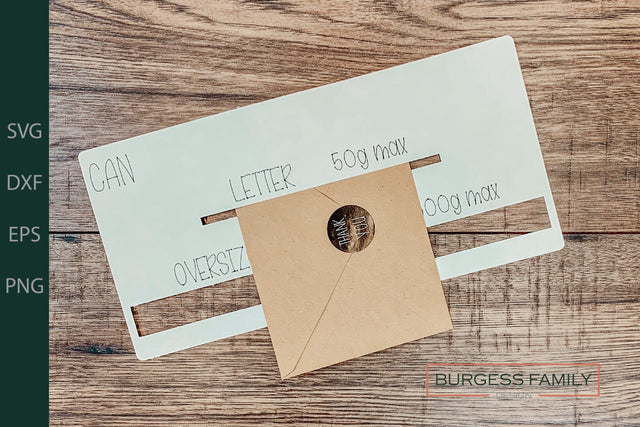 Letter mailing template CANADA | Slot of doom SVG Cut file SVG Burgess Family Design 