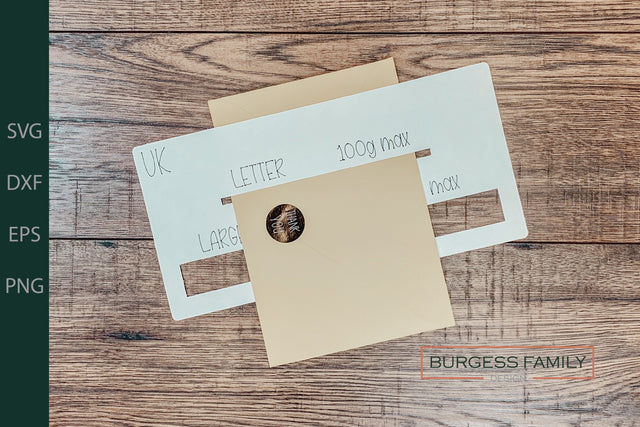 Letter mailing template UNITED KINGDOM | Slot of doom SVG Cut file SVG Burgess Family Design 