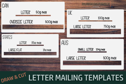 Letter mailing templates | Slot of doom SVG cut file SVG Burgess Family Design 