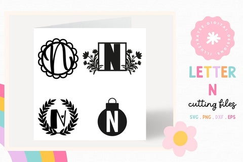 Letter N SVG Cut File | Alphabet Cutting Files SVG Illuztrate 