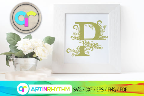 letter p, p monogram, letter monogram SVG Artinrhythm shop 