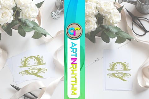 letter q, q monogram, letter monogram SVG Artinrhythm shop 