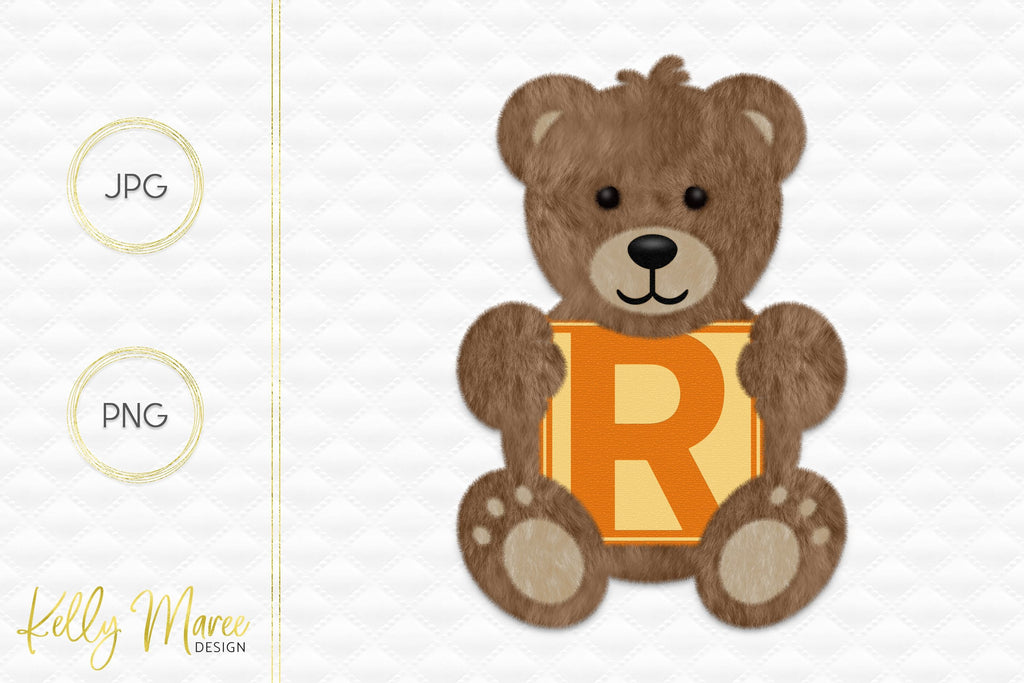 Letter R Bear Graphic - So Fontsy