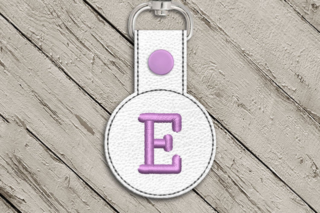 Letter R Round ITH Key Fob In the Hoop Embroidery Design Embroidery/Applique DESIGNS Designed by Geeks 