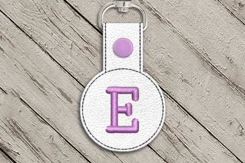 Letter R Round ITH Key Fob In the Hoop Embroidery Design Embroidery/Applique DESIGNS Designed by Geeks 