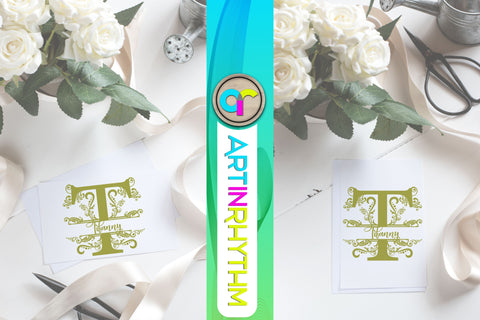 letter t, monogram svg, letter monogram SVG Artinrhythm shop 