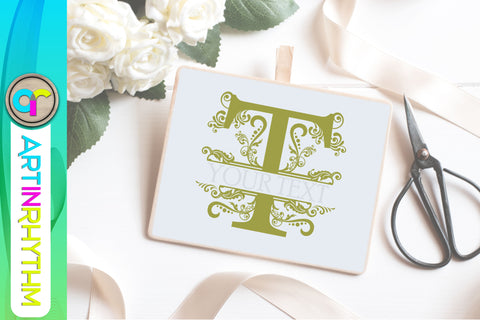 letter t, monogram svg, letter monogram SVG Artinrhythm shop 