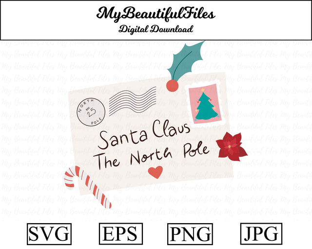Letter to Santa - Christmas SVG MyBeautifulFiles 