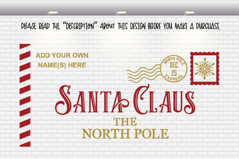 Letter To Santa / Santa Mail - SVG, PNG, DXF, EPS SVG Elsie Loves Design 