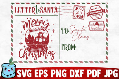 Letter To Santa SVG Cut File SVG MintyMarshmallows 