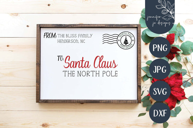 Letter To Santa Svg | Santa Letter Svg | Santa Mail Svg SVG JenniferJoDesigns 