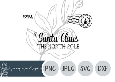 Letter To Santa Svg | Santa Letter Svg | Santa Mail Svg SVG JenniferJoDesigns 