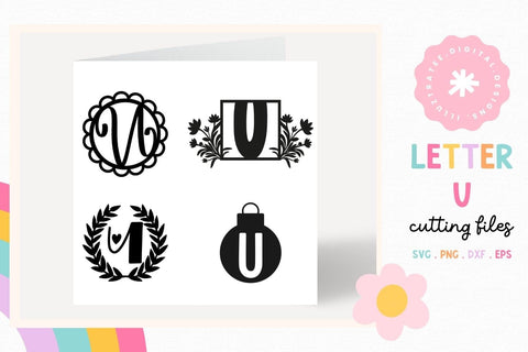 Letter U SVG Cut File | Alphabet Cutting Files SVG Illuztrate 