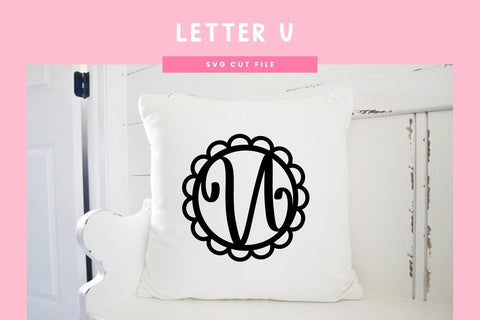 Letter U SVG Cut File | Alphabet Cutting Files SVG Illuztrate 