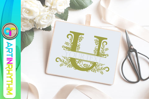 letter u, u monogram svg, letter monogram SVG Artinrhythm shop 