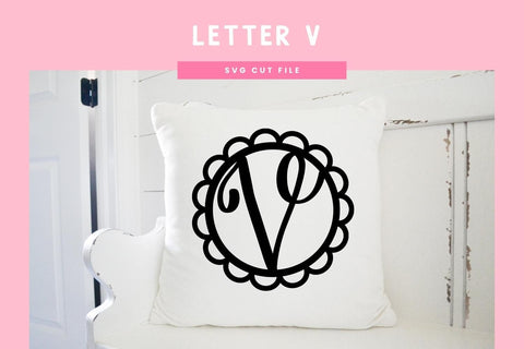 Letter V SVG Cut File | Alphabet Cutting Files SVG Illuztrate 