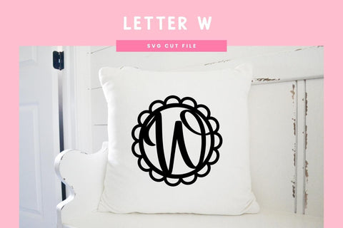 Letter W SVG Cut File | Alphabet Cutting Files SVG Illuztrate 