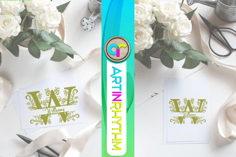 letter w, w monogram, letter monogram SVG Artinrhythm shop 