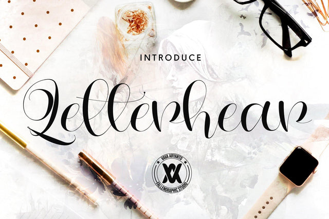 Letterhear Feminist Script Font Fallen Graphic Studio 