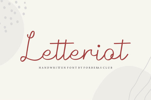 Letteriot Font Forberas 