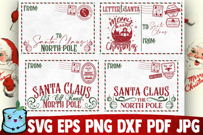 Letters To Santa SVG Bundle SVG MintyMarshmallows 