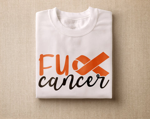 Leukemia Awareness SVG Bundle, 25 Designs, Orange Cancer Ribbon SVG, Leukemia SVG Cut Files SVG HappyDesignStudio 