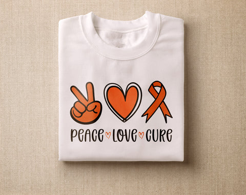 Leukemia Awareness SVG Bundle, 25 Designs, Orange Cancer Ribbon SVG, Leukemia SVG Cut Files SVG HappyDesignStudio 