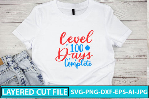 Level 100 Days Complete SVG Cut File SVG Syaman 