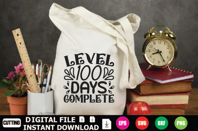 Level 100 Days Complete SVG Shahin alam 