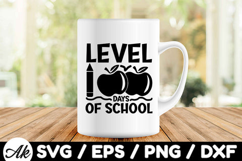 Level 100 days of school svg SVG akazaddesign 