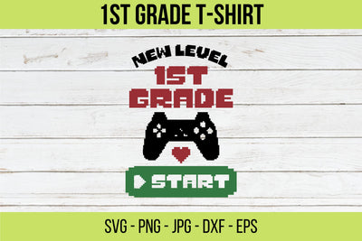 Level 1st Grade Start SVG, School svg, Cut File Cricut, Grade School Svg,Back to School,First Grade SVG,School Student,First Day of School SVG NextArtWorks 
