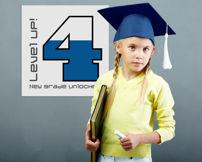 Level Up Grades 1 through 5 SVG Designed by Geeks 