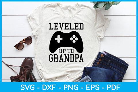 Level Up To Grandpa SVG PNG PDF Cut File SVG Creativedesigntee 