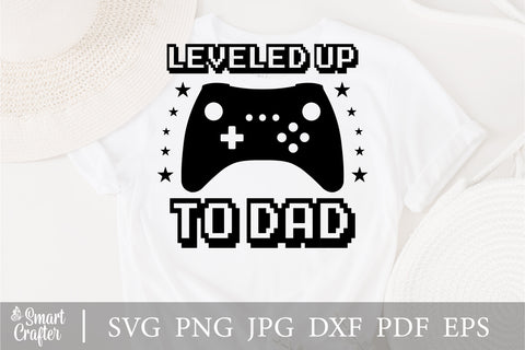 Leveled Up To Daddy Player 2 Has Entered The Game T-shirt, Fathers Day Shirt, Daddy Baby Matching Shirt, Funny Fathers Day Gift Shirt SVG Fauz 