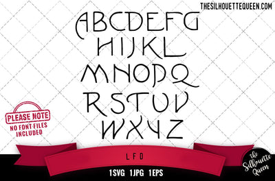 L.F.D alphabets - ABC letters SVG Loveleen Kaur 