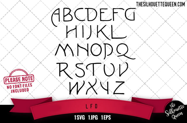L.F.D alphabets - ABC letters SVG Loveleen Kaur 