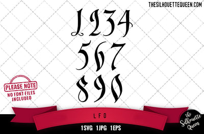 L.F.D numerals SVG Loveleen Kaur 