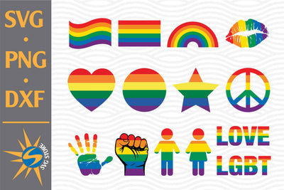 LGBT Bundle SVG, PNG, DXF Digital Files Include SVG SVGStoreShop 