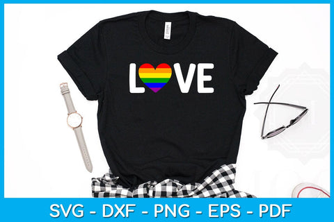 LGBT Love Pride Month SVG PNG PDF Cut File SVG Creativedesigntee 