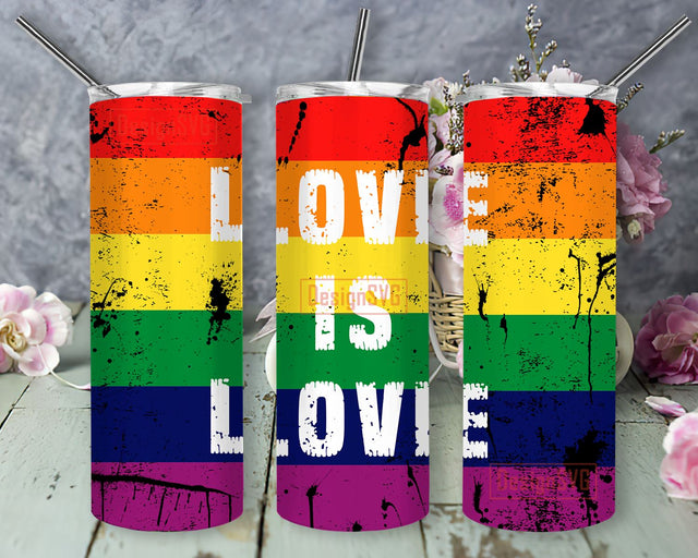 Lgbt Pride Love sublimation 20oz straight tumbler design Love is Love PNG tumbler wrap Pride sublimation Pride tumbler design, Bisexual Tumbler, Transgender Tumbler, Queer Tumbler Sublimation DesignSVG 