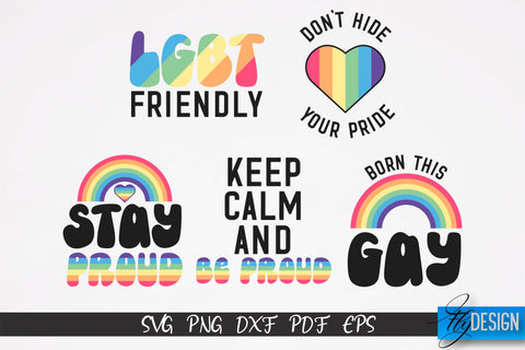 LGBT Pride SVG Design Bundle | Stay Proud SVG Quotes | Love SVG Quotes SVG Fly Design 