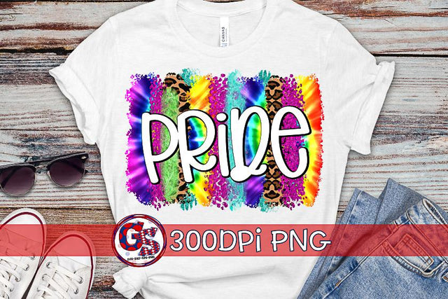 LGBT Pride Tie Dye Brush Strokes PNG for Sublimation Sublimation Greedy Stitches 