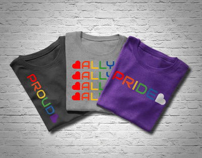 LGBT Pride Trio SVG Designed by Geeks 