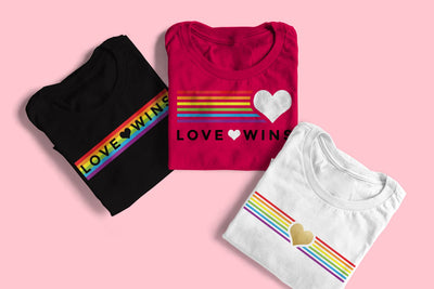 LGBT Rainbow Stripe Heart Set SVG Designed by Geeks 