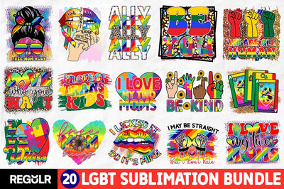 LGBT Sublimation Bundle Sublimation Regulrcrative 