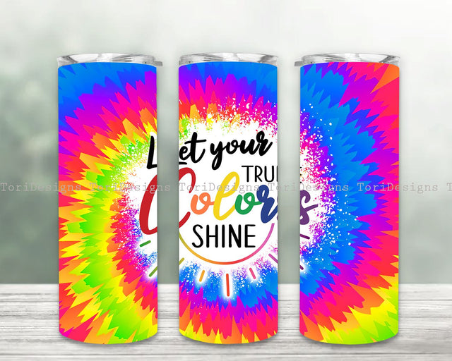 LGBT Tumbler Wrap PNG, 20 oz Skinny Tumbler Gay Pride Flag Rainbow Black Glitter Sublimation Design Straight Tapered Template Sublimation ToriDesigns 