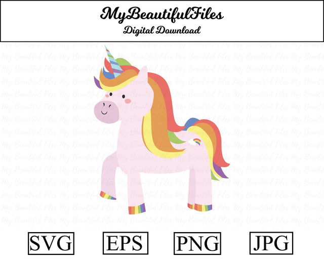 LGBT unicorn - animal SVG MyBeautifulFiles 