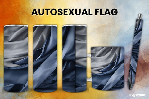 LGBTQ+ Autosexual Flag Bundle | Tumbler | Mug | Pen SVG SvgOcean 